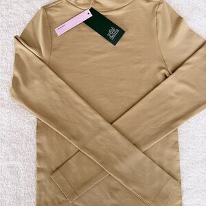 Wild Fable Beige Mock Neck Top